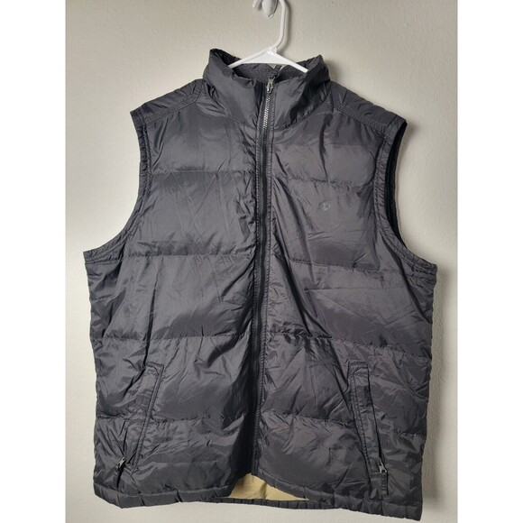 Timberland Men Black Full-Zip Puffer Vest Size Xxl - Picture 1 of 7